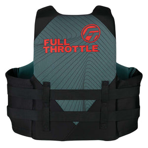 Full Throttle Adult Rapid-Dry Life Jacket - 2XL/4XL - Grey/Black OutdoorUp