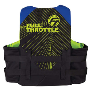 Full Throttle Adult Rapid-Dry Life Jacket - L/XL - Blue/Black OutdoorUp