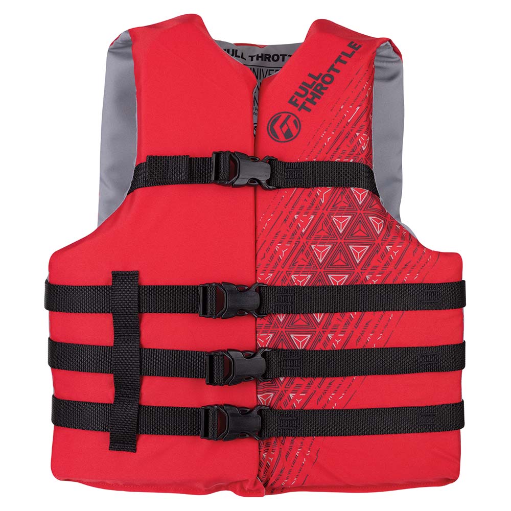 Full Throttle Adult Universal Ski Life Jacket - Red OutdoorUp