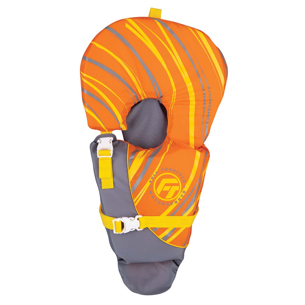 Full Throttle Baby-Safe Vest - Infant to 30lbs - Orange/Grey OutdoorUp