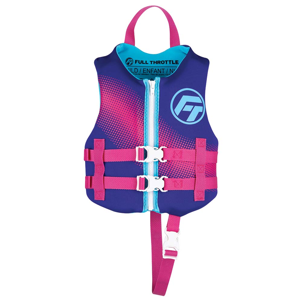 Full Throttle Child Rapid-Dry Life Jacket -Purple OutdoorUp