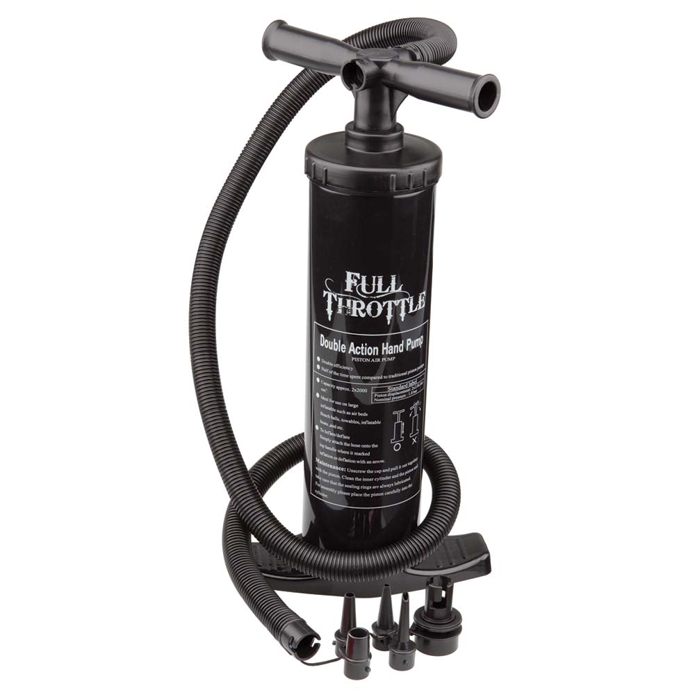 Full Throttle Dual Action Hand Pump - Black OutdoorUp