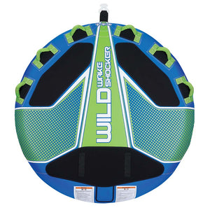 Full Throttle Wild Wake Shocker Towable Tube - 3 Rider - Blue OutdoorUp