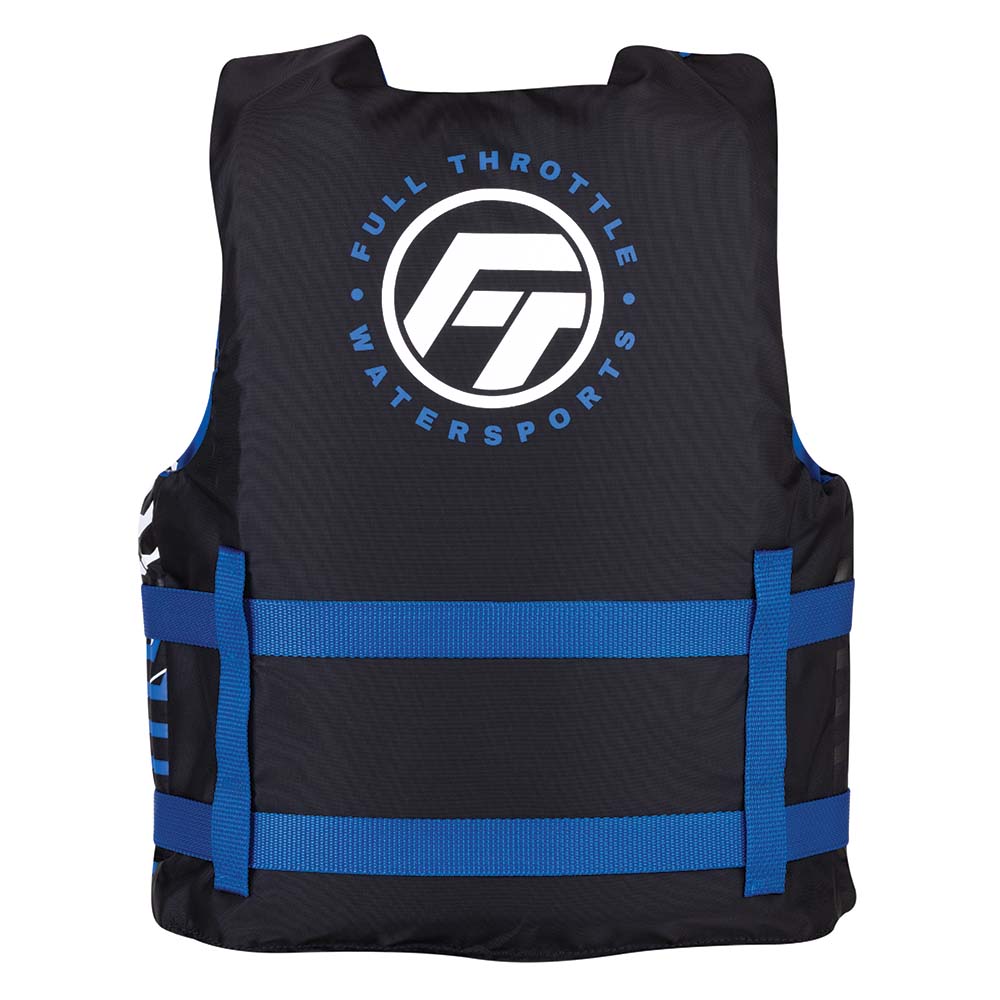 Full Throttle Youth Nylon Life Jacket - Blue/Black OutdoorUp