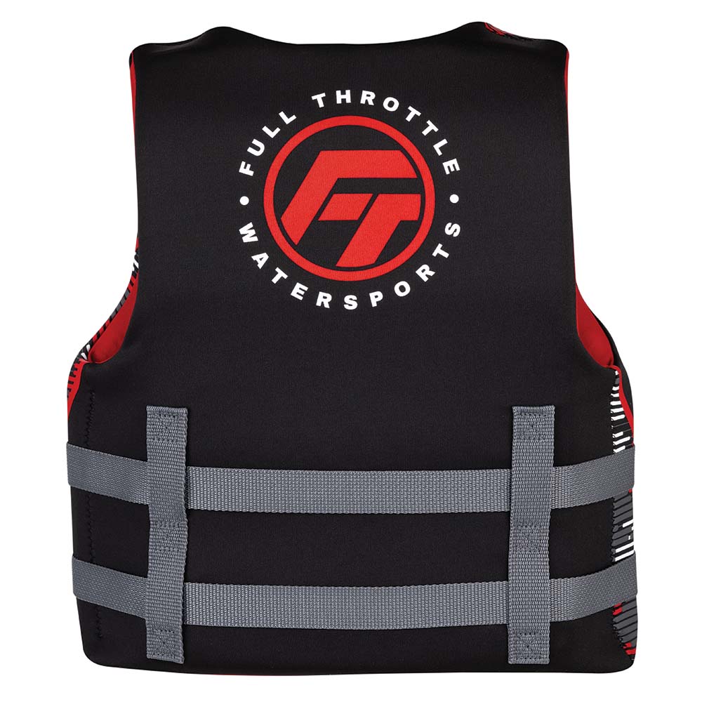 Full Throttle Youth Rapid-Dry Life Jacket - Red/Black OutdoorUp