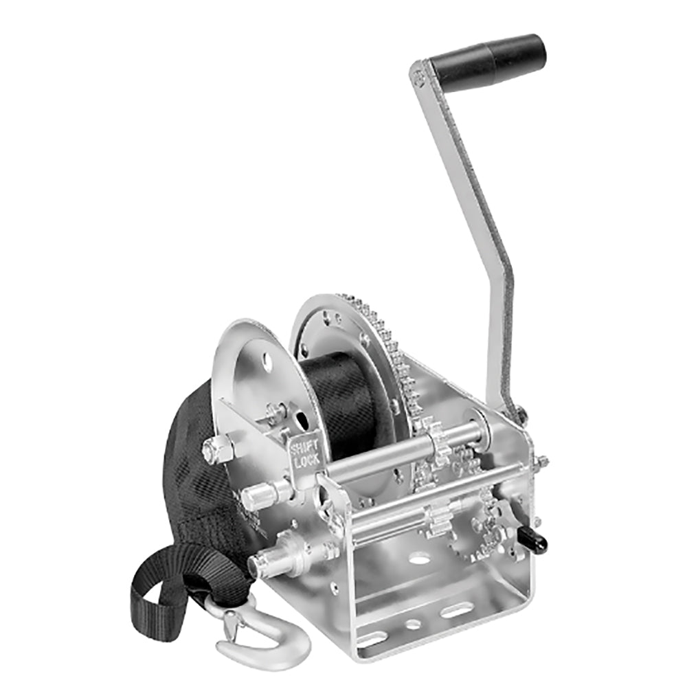 Fulton 2600lb 2-Speed Winch w/20' Strap OutdoorUp