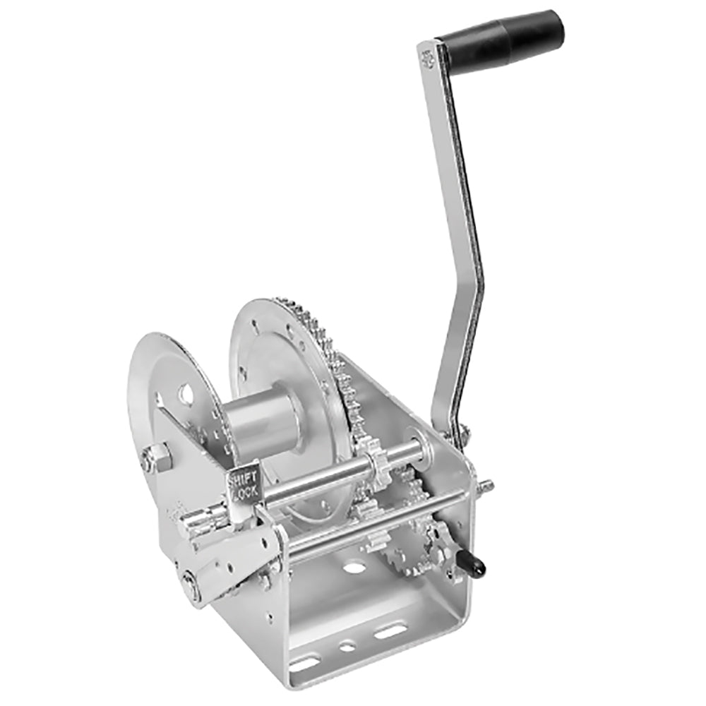 Fulton 2600lb 2-Speed Winch w/Hand Brake OutdoorUp