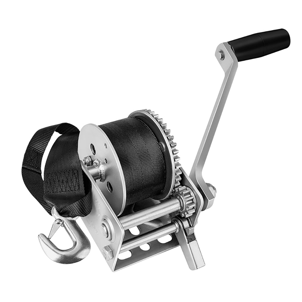 Fulton 900lb Single Speed Winch w/12 Strap f/Personal Watercraft OutdoorUp