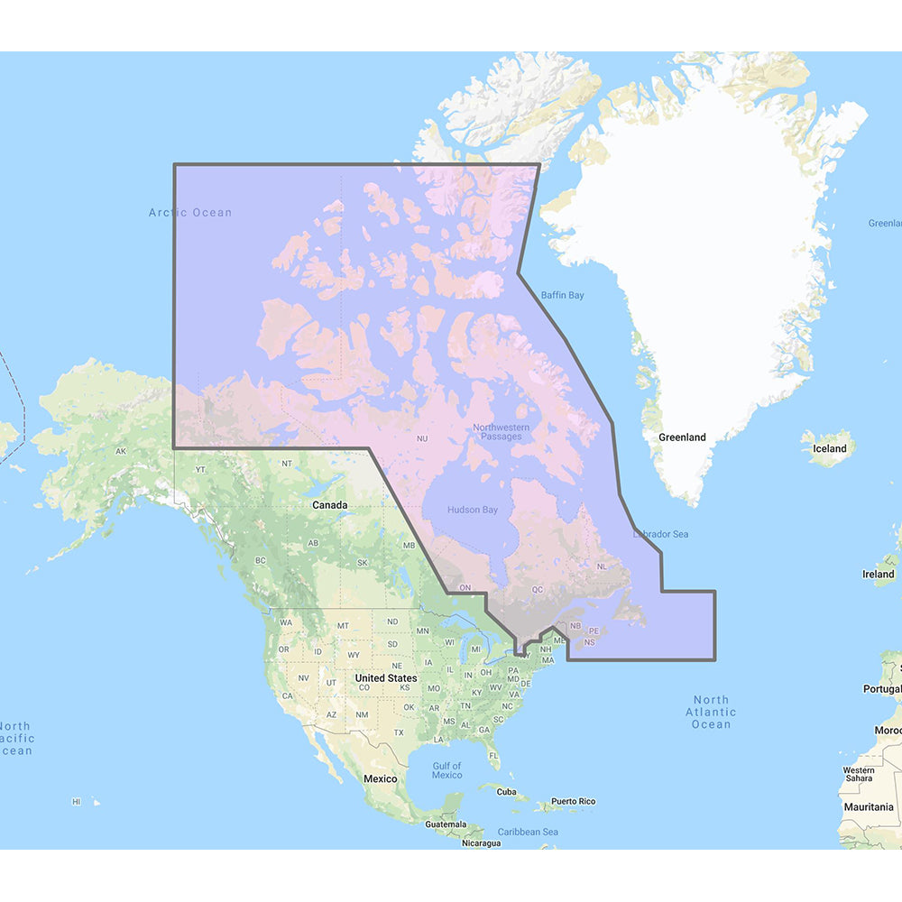 Furuno Canada North  East - Vector Charts, 3D Data  Standard Resolution Satellite Photos - Unlock Code OutdoorUp