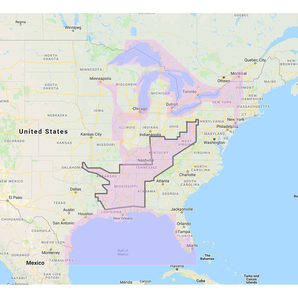 Furuno Gulf of Mexico, Great Lakes  Rivers - Vector Chart  Standard Resolution Satellite Photos f/Part of the Great Lakes - Unlock Code OutdoorUp