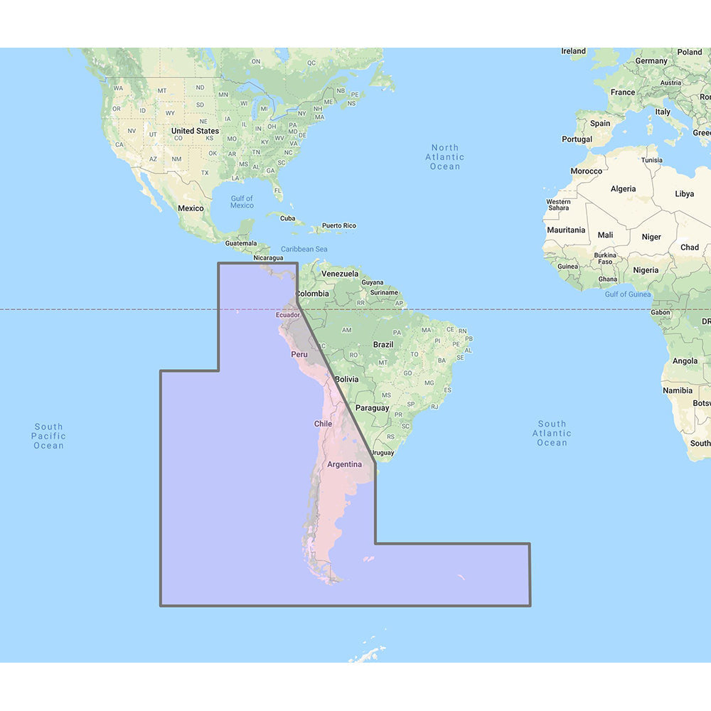 Furuno South America West Coast - Costa Rica to Chile to Falklands Vector Charts - Unlock Code OutdoorUp