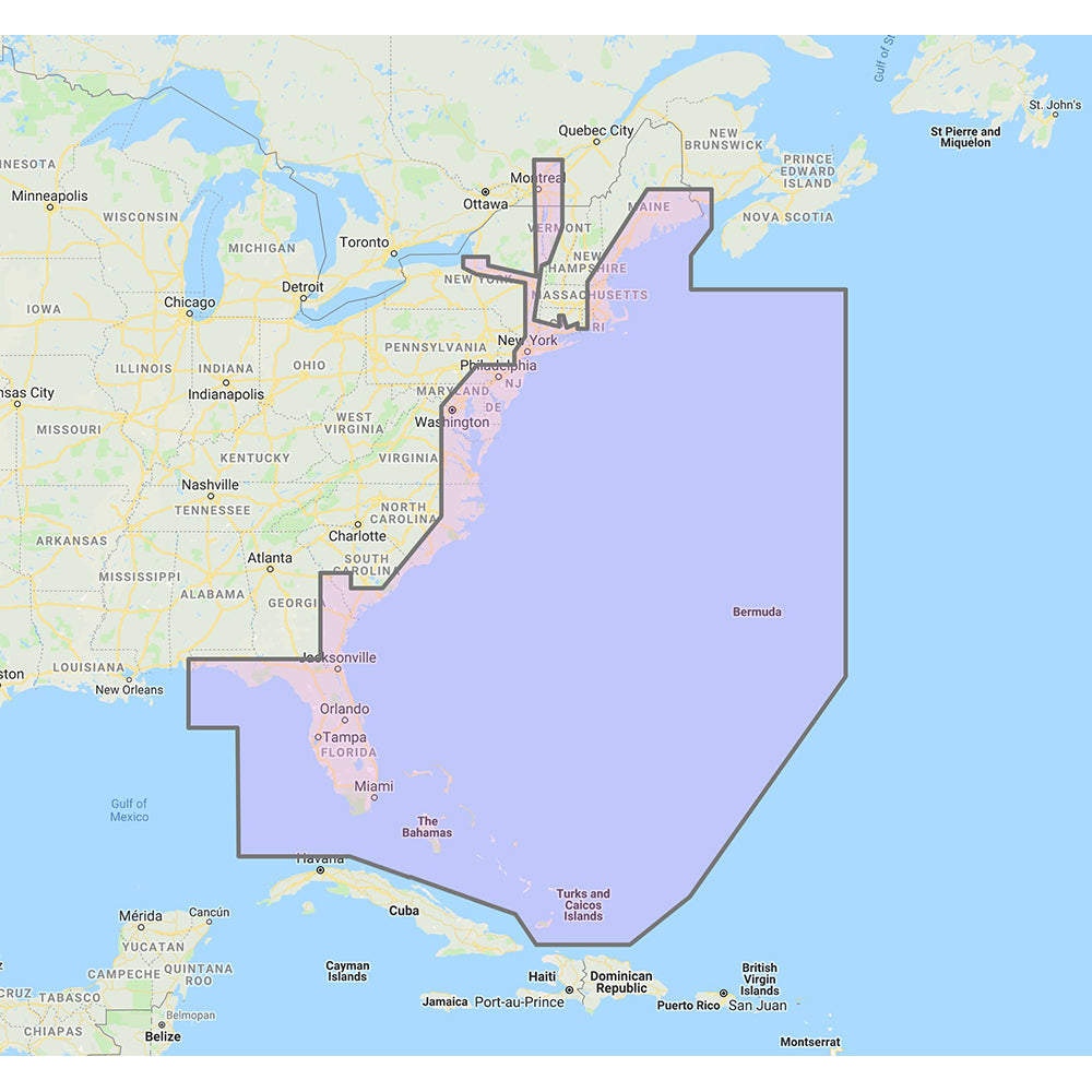 Furuno U.S. East Coast, Bahamas  Bermuda - Vector Charts  Standard Resolution Satellite Photos f/Bahamas - Unlock Code OutdoorUp