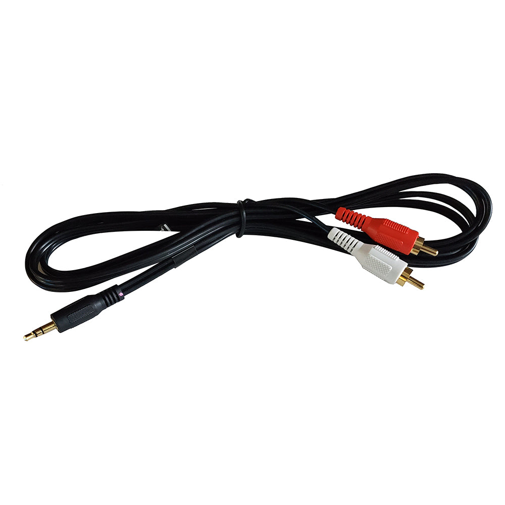 Fusion MS-CBRCA3.5 Input Cable - 1 Male (3.5 mm) to 2 Male RCA OutdoorUp