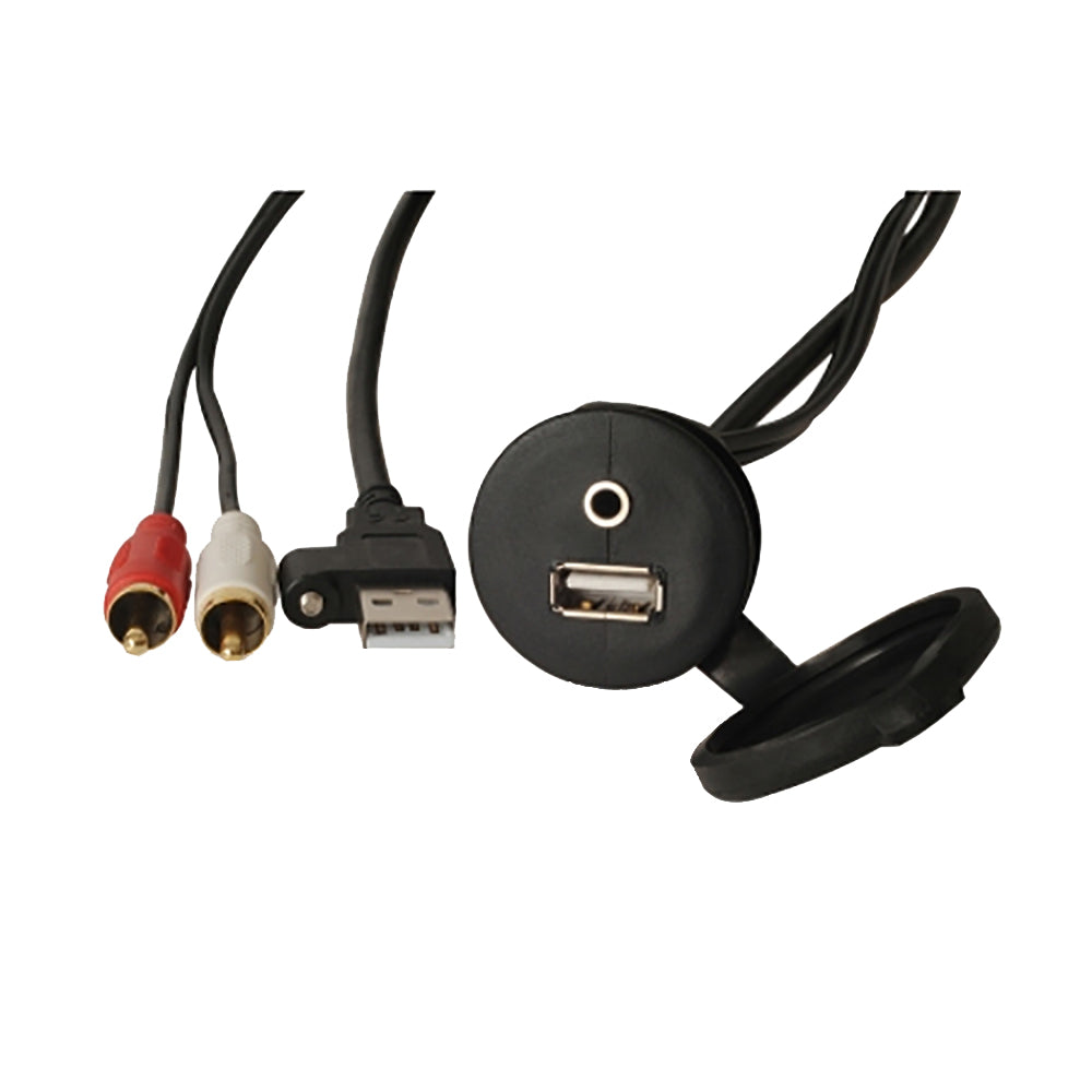 Fusion MS-CBUUSB3.5 Panel Mount USB  3.5mm Headphone Jack OutdoorUp