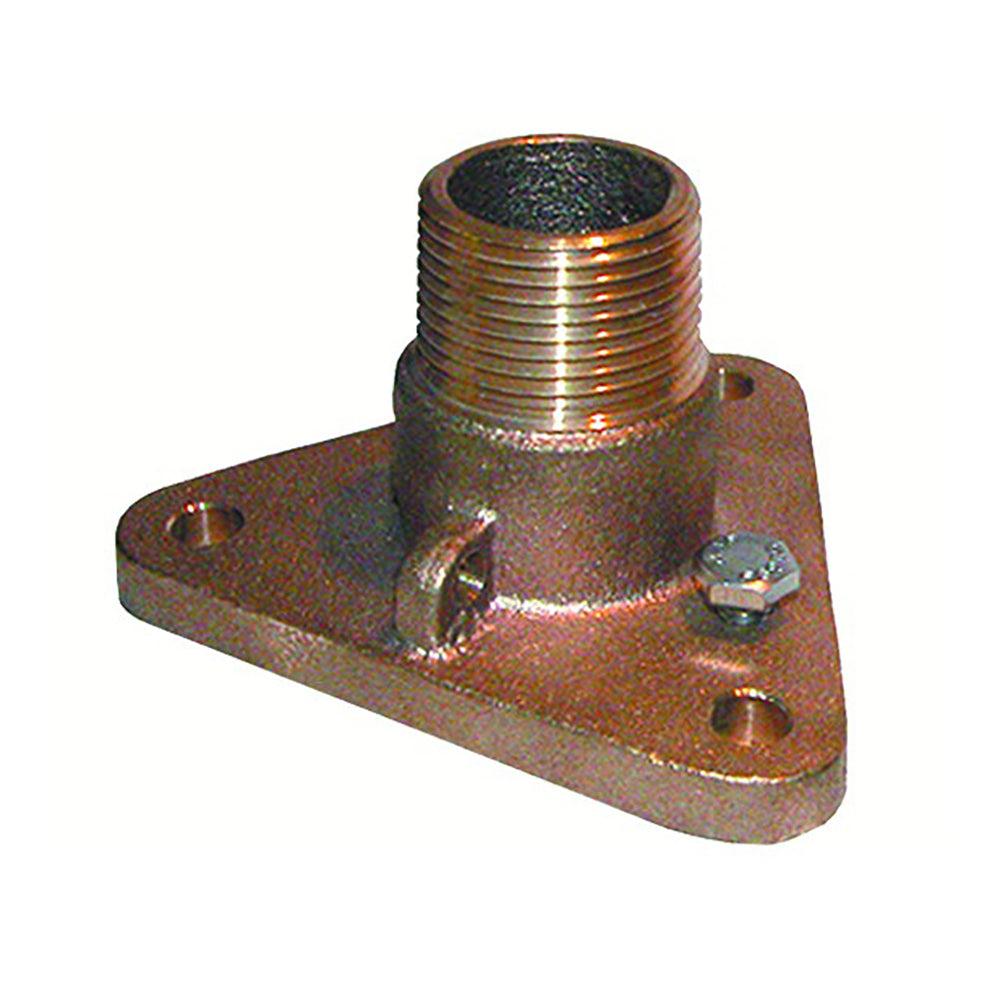 GROCO 1-1/2" Bronze NPS to NPT Flange Adapter OutdoorUp