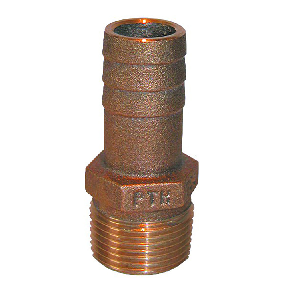 GROCO 1-1/2" NPT x 1-1/2" ID Bronze Pipe to Hose Straight Fitting OutdoorUp