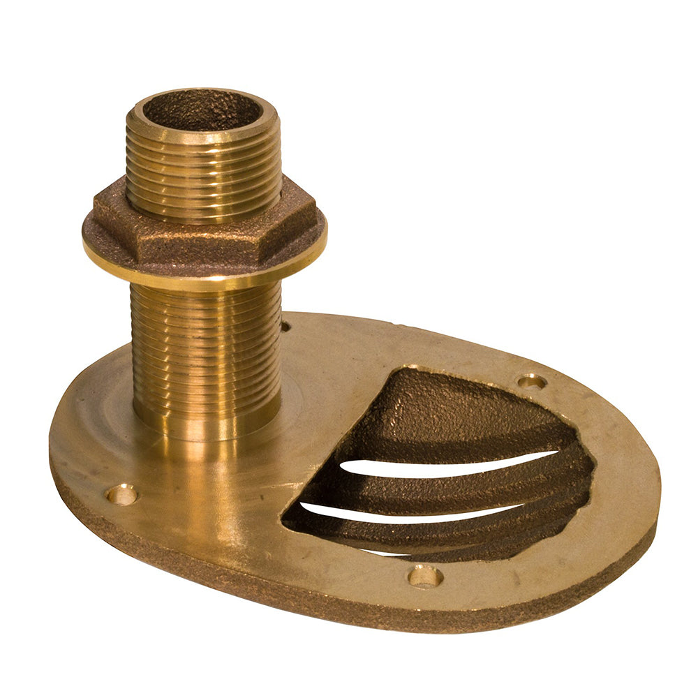 GROCO 1-1/4" Bronze Combo Scoop Thru-Hull w/Nut OutdoorUp