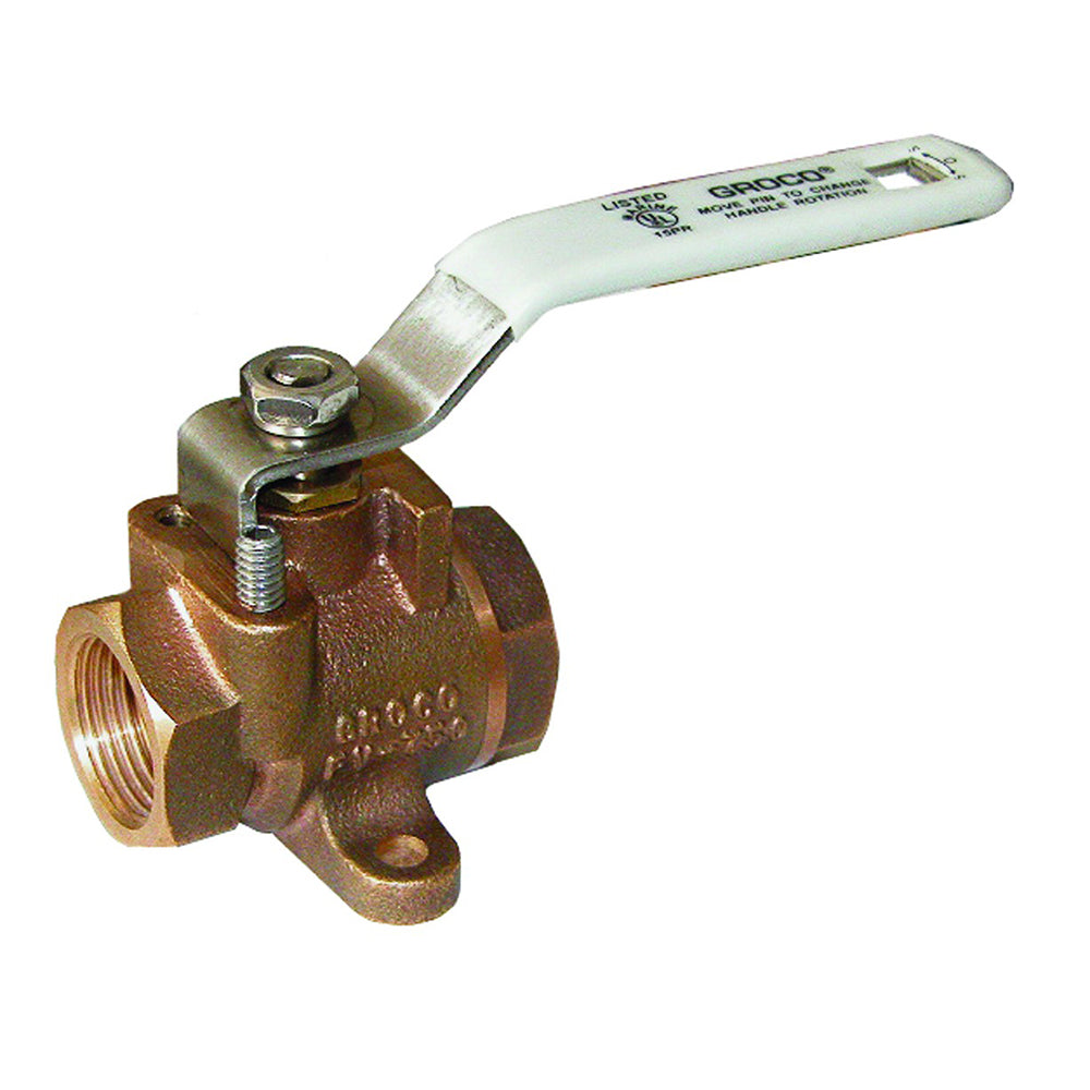 GROCO 1/2" NPT Bronze Inline Fuel Valve OutdoorUp