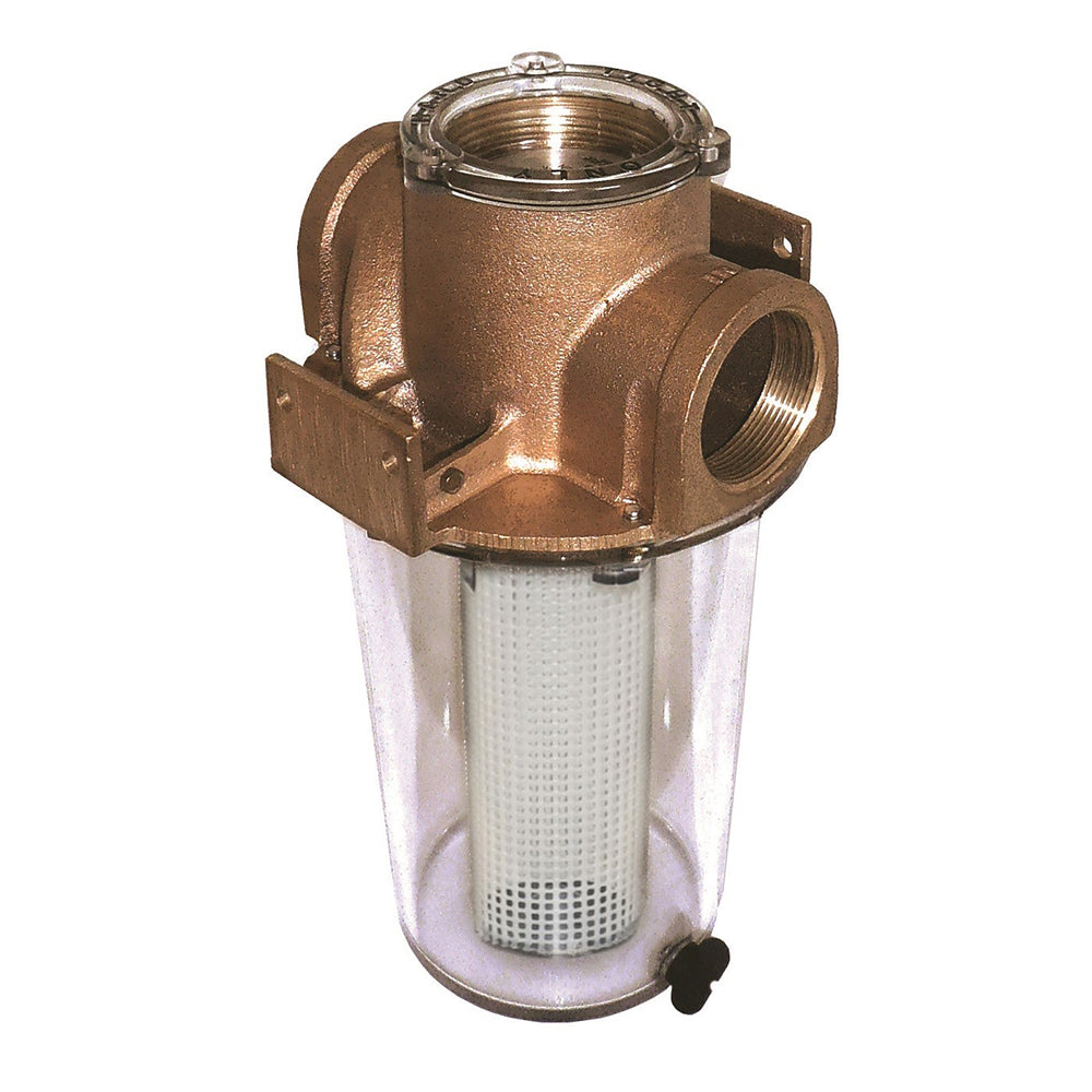 GROCO ARG-500 Series 1/2" Raw Water Strainer w/Non-Metallic Plastic Basket OutdoorUp