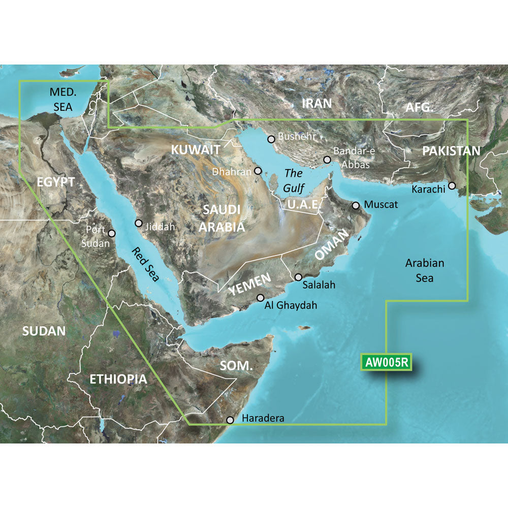 Garmin BlueChart g3 HD - HAW005R - The Gulf  Red Sea - microSD/SD OutdoorUp