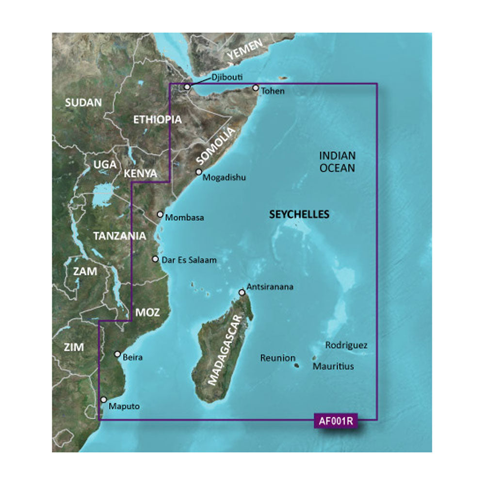 Garmin BlueChart g3 HD - HXAF001R - Eastern Africa - microSD/SD OutdoorUp