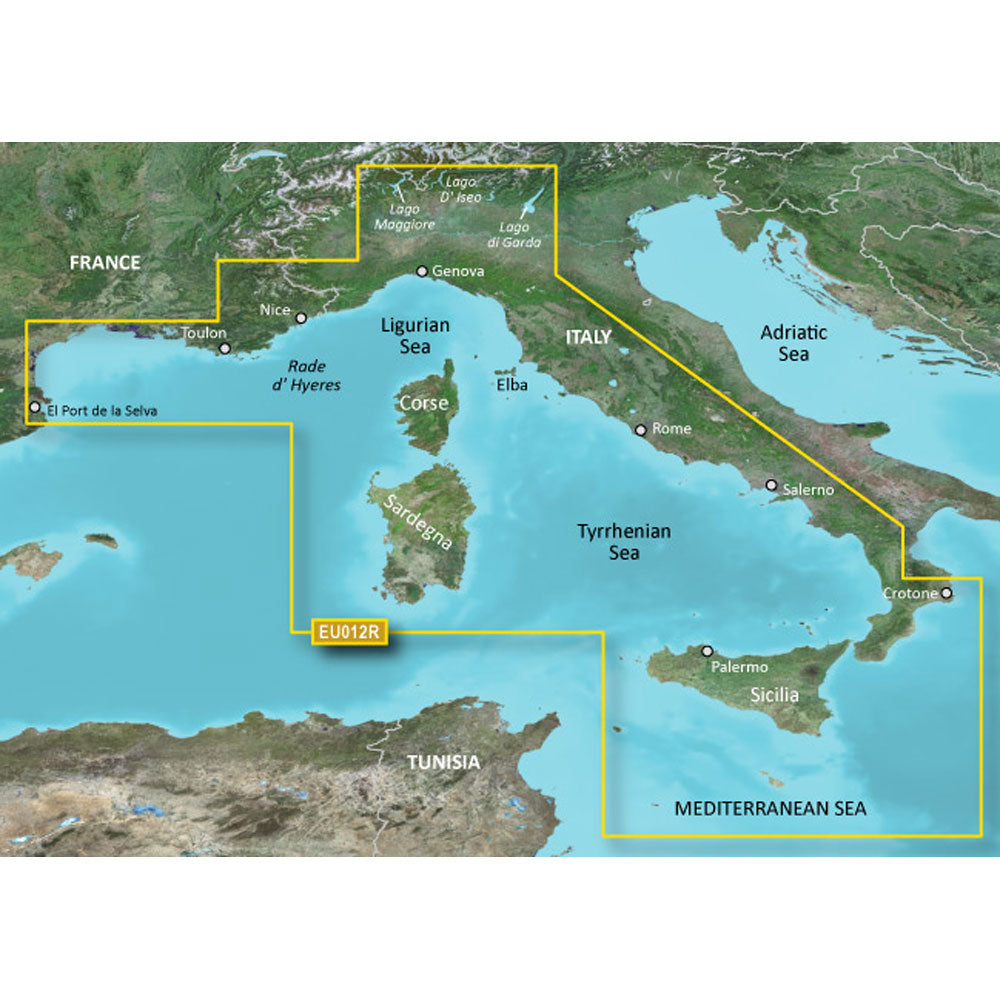 Garmin BlueChart g3 HD - HXEU012R - Italy West Coast - microSD/SD OutdoorUp