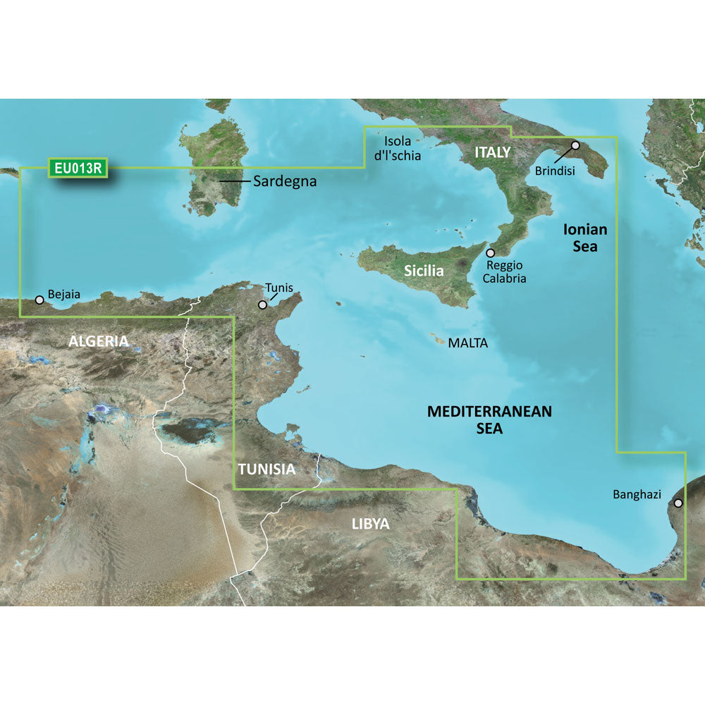 Garmin BlueChart g3 HD - HXEU013R - Italy Southwest  Tunisia - microSD/SD OutdoorUp