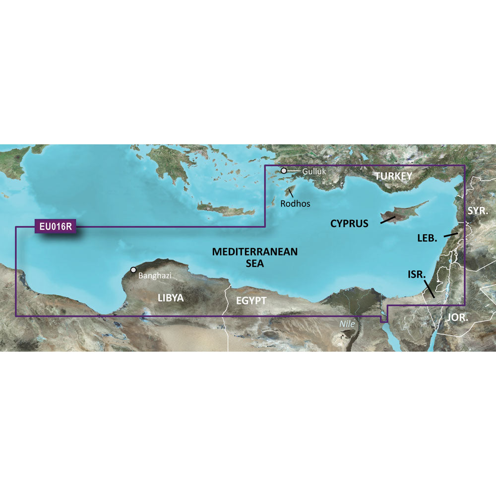 Garmin BlueChart g3 HD - HXEU016R - Mediterranean Southeast - microSD/SD OutdoorUp