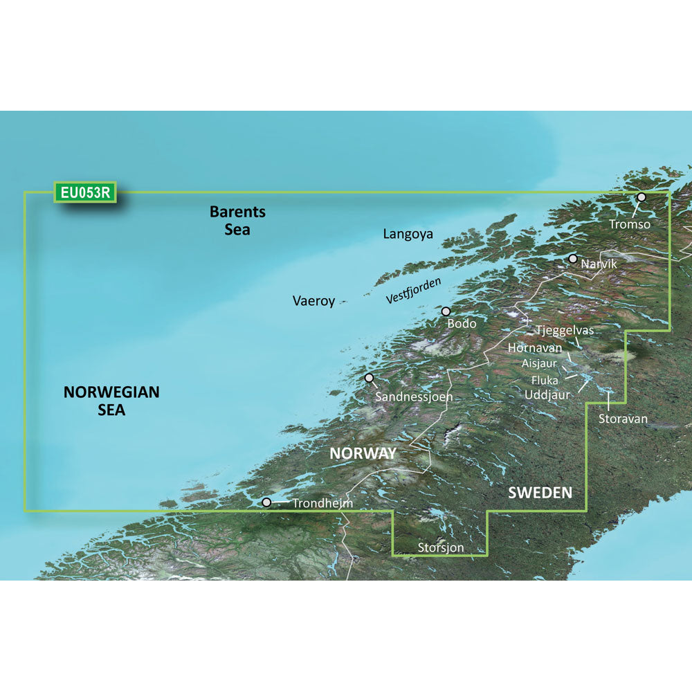 Garmin BlueChart g3 HD - HXEU053R - Trondheim - Tromso - microSD/SD OutdoorUp