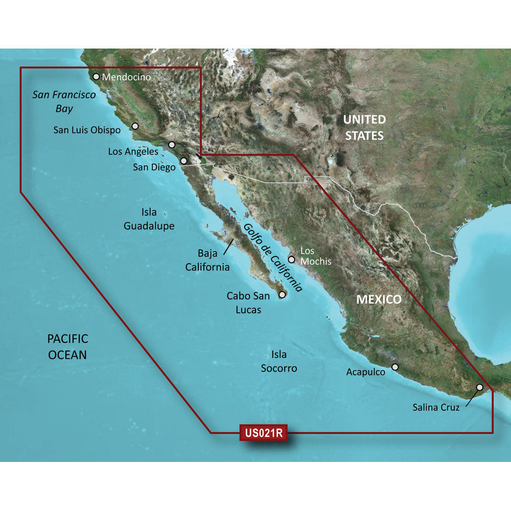 Garmin BlueChart g3 HD - HXUS021R - California - Mexico - microSD/SD OutdoorUp