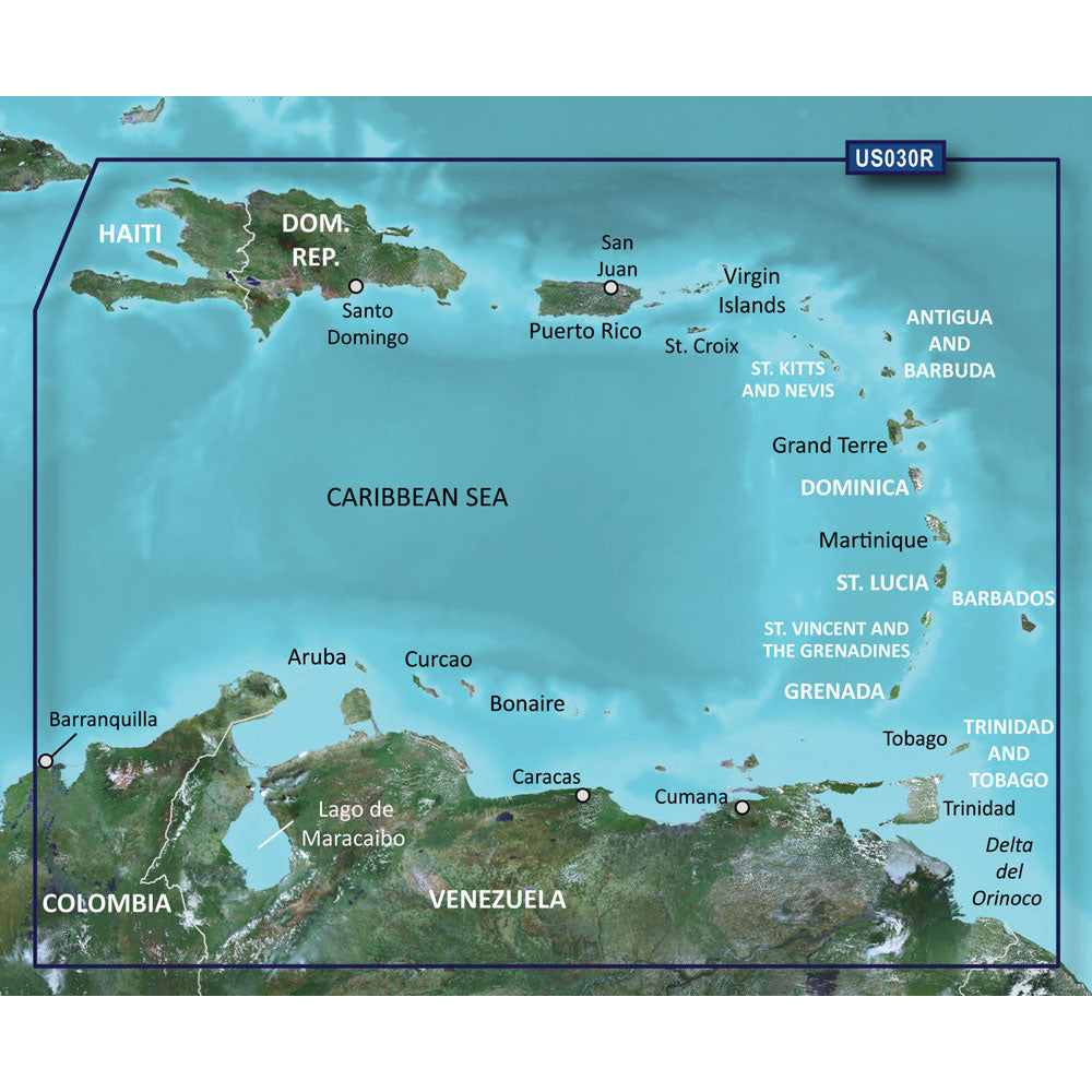 Garmin BlueChart g3 HD - HXUS030R - Southeast Caribbean - microSD/SD OutdoorUp