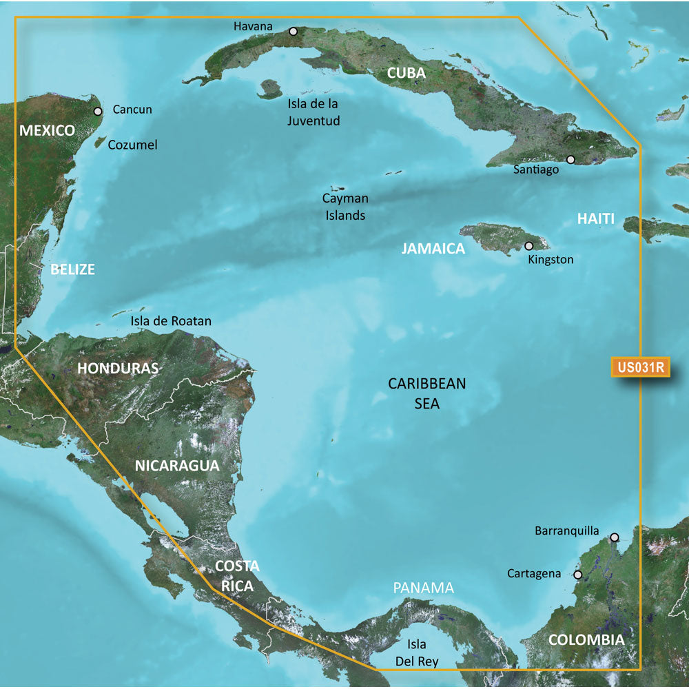 Garmin BlueChart g3 HD - HXUS031R - Southwest Caribbean - microSD/SD OutdoorUp