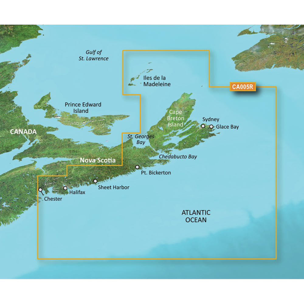 Garmin BlueChart g3 Vision HD - VCA005R - Halifax - Cape Breton - microSD/SD OutdoorUp