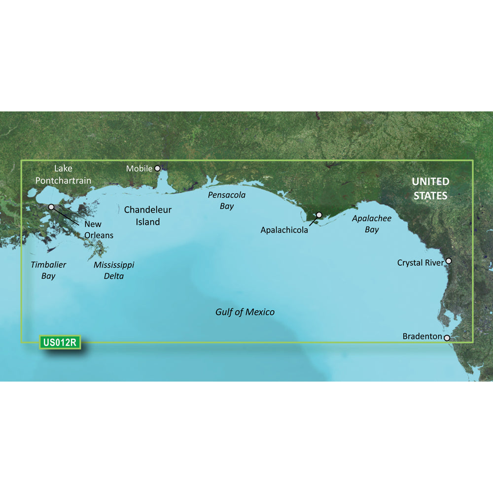 Garmin BlueChart g3 Vision HD - VUS012R - Tampa - New Orleans - microSD/SD OutdoorUp