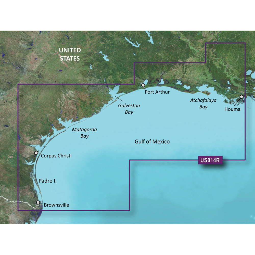 Garmin BlueChart g3 Vision HD - VUS014R - Morgan City to Brownsville - microSD/SD OutdoorUp