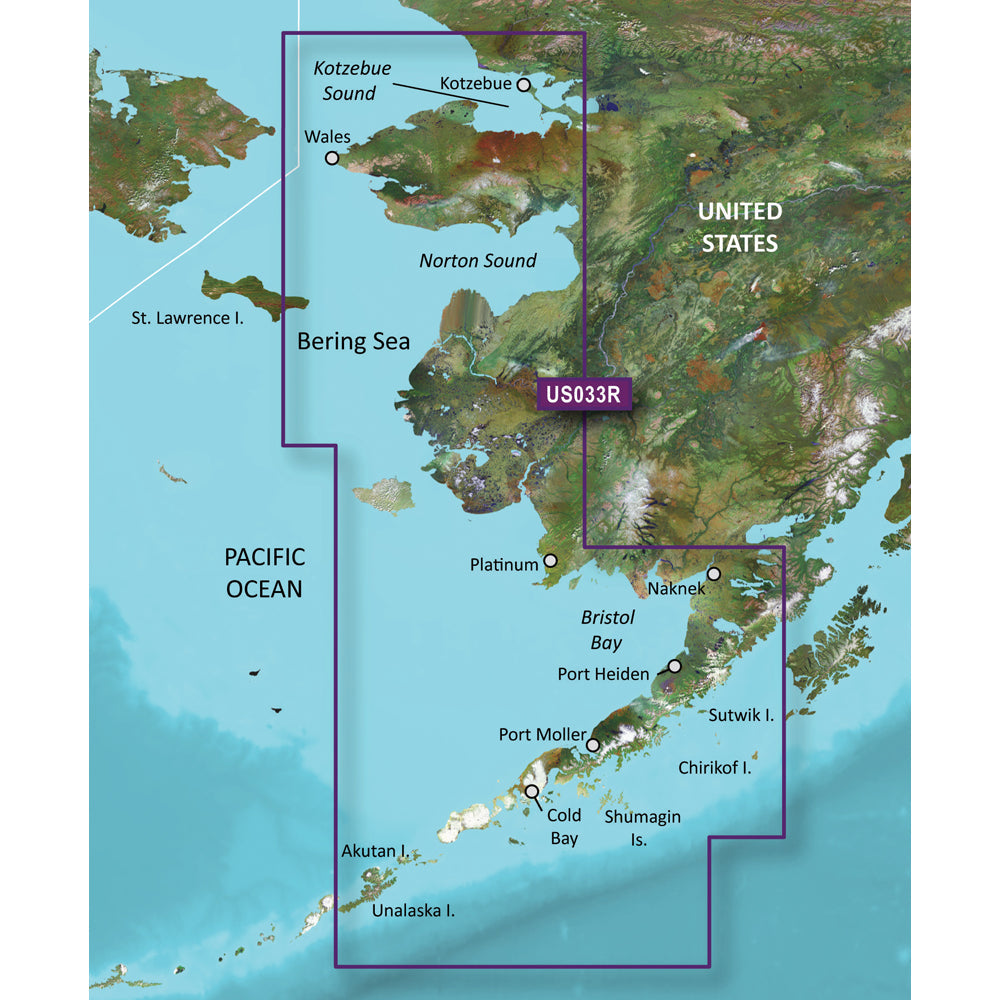 Garmin BlueChart g3 Vision HD - VUS033R - Bristol Bay - Kotzebue Snd. - microSD/SD OutdoorUp