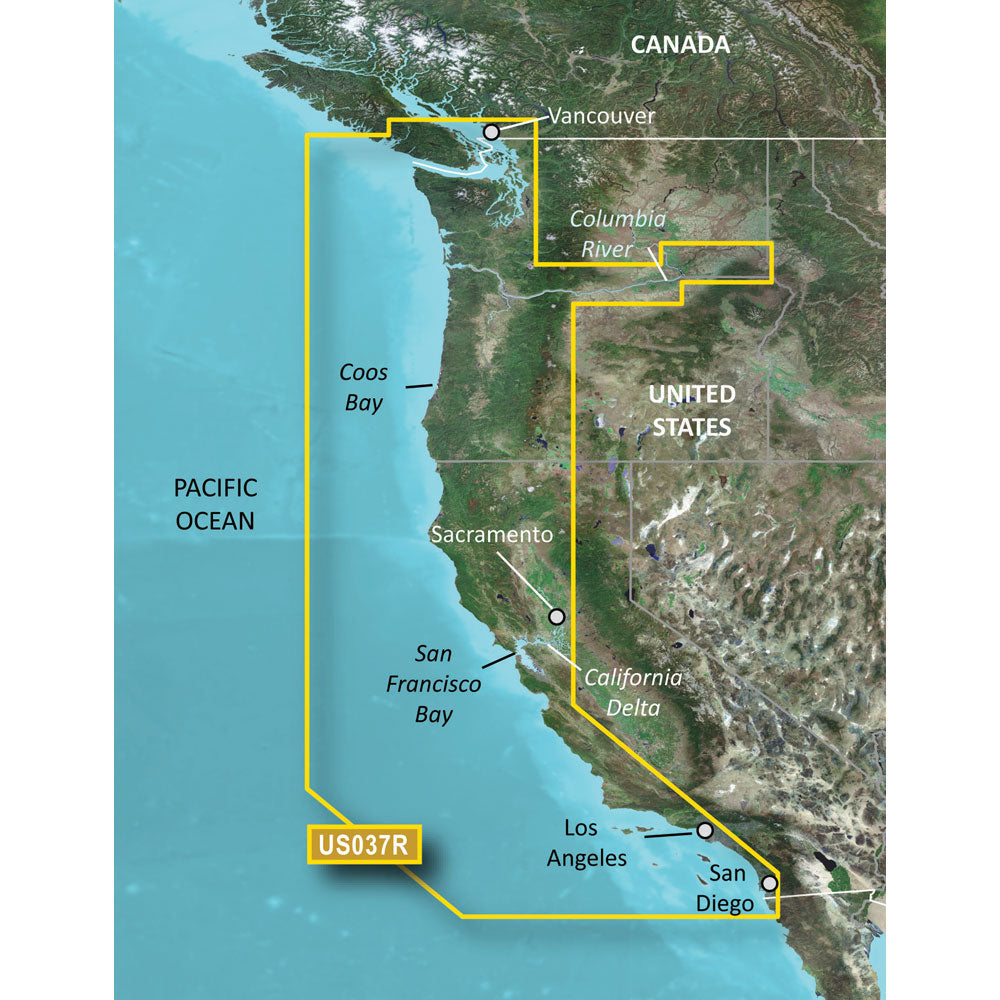 Garmin BlueChart g3 Vision HD - VUS037R - Vancouver - San Diego - microSD/SD OutdoorUp