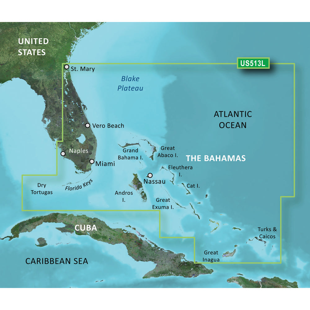 Garmin BlueChart g3 Vision HD - VUS513L - Jacksonville - Bahamas - microSD/SD OutdoorUp