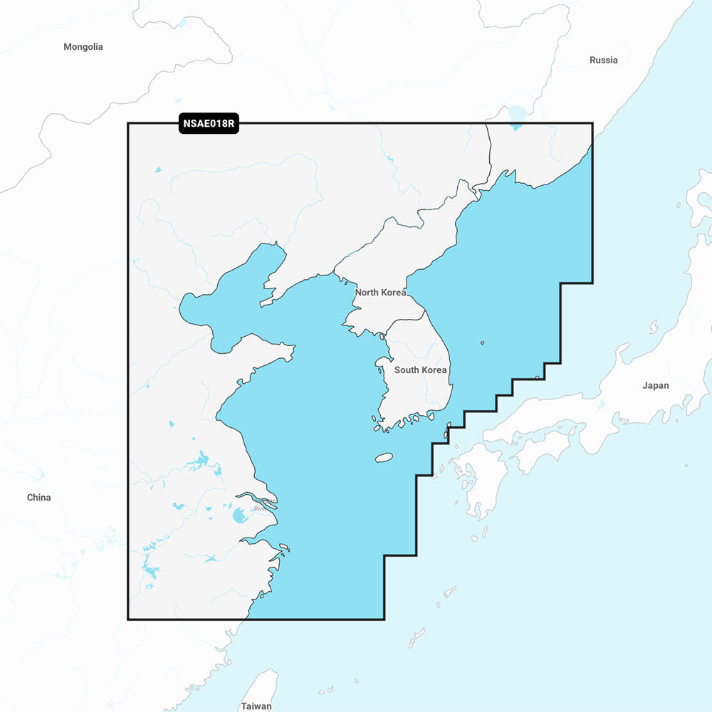 Garmin Navionics+ NSAE018R - Yellow Sea - Marine Chart OutdoorUp