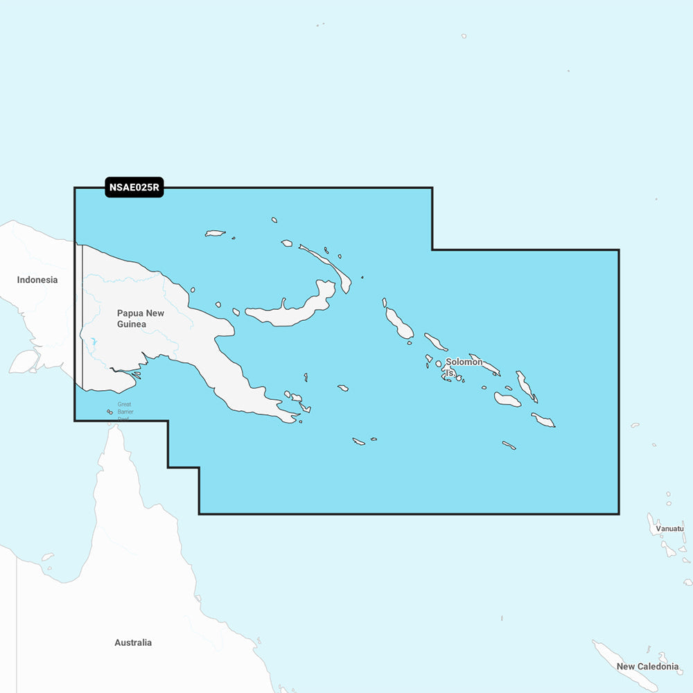 Garmin Navionics+ NSAE025R - Papua New Guinea  Solomon Islands - Marine Chart OutdoorUp