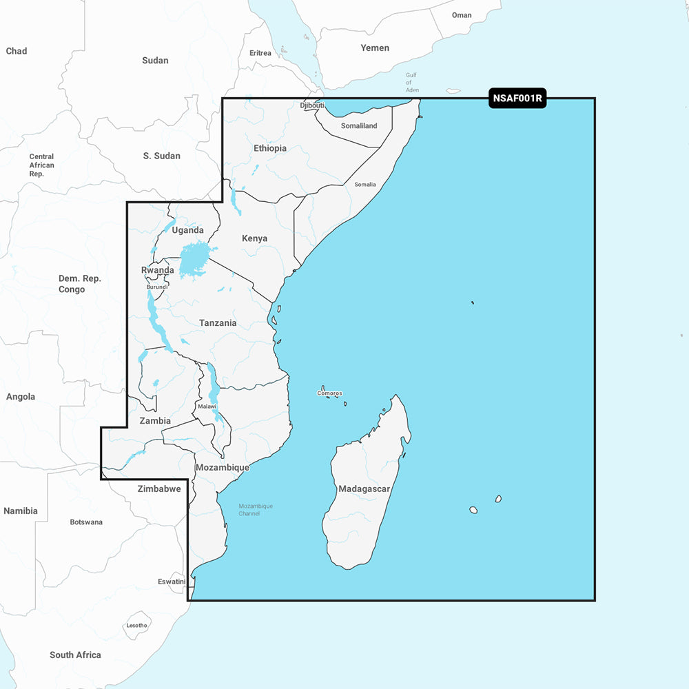 Garmin Navionics+ NSAF001R - Africa, East - Marine Chart OutdoorUp