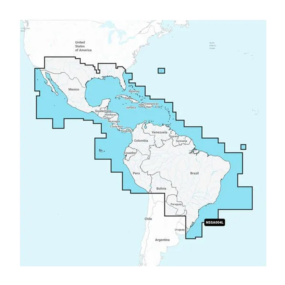 Garmin Navionics+ NSSA004L - Mexico, the Caribbean to Brazil - Inland  Coastal Marine Chart OutdoorUp
