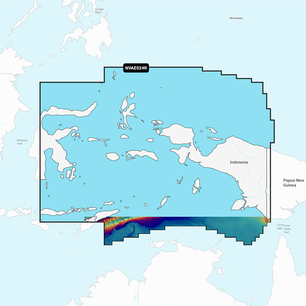 Garmin Navionics Vision+ NVAE024R - Central West Papua  East Sulawesi - Marine Chart OutdoorUp