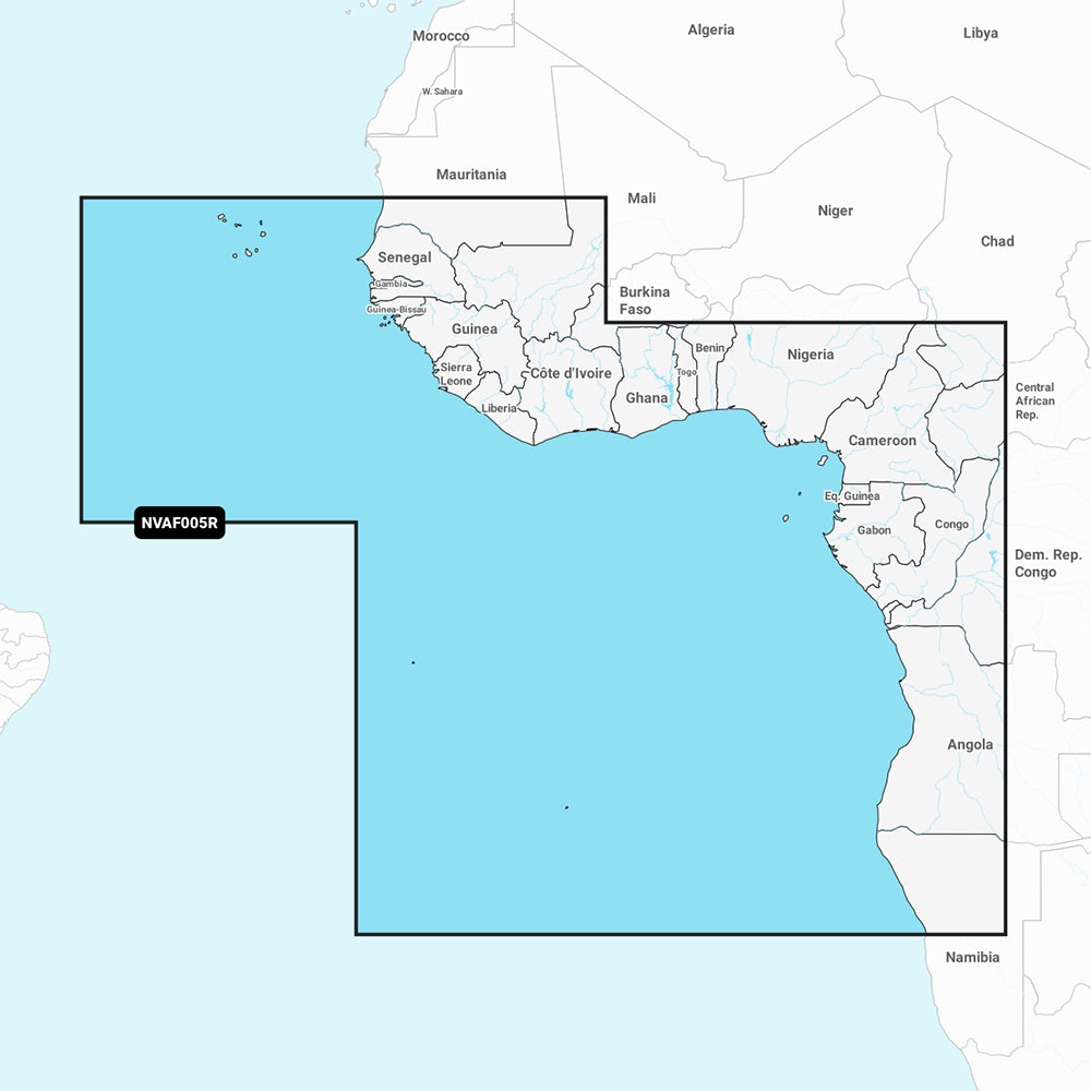 Garmin Navionics Vision+ NVAF005R - Africa, West - Marine Chart OutdoorUp