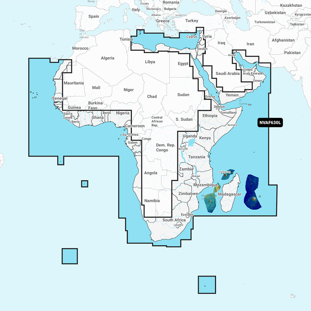 Garmin Navionics Vision+ NVAF630L - Africa  Middle East - Marine Chart OutdoorUp