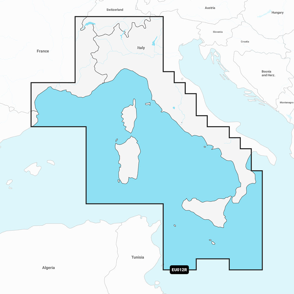 Garmin Navionics Vision+ NVEU012R - Mediterranean Sea, Central  West - Marine Chart OutdoorUp