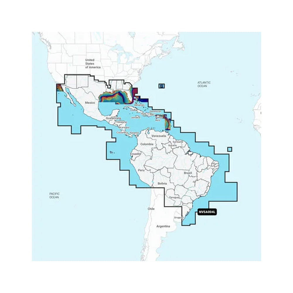 Garmin Navionics Vision+ NVSA004L -Mexico, the Caribbean to Brazil - Inland  Coastal Marine Charts OutdoorUp