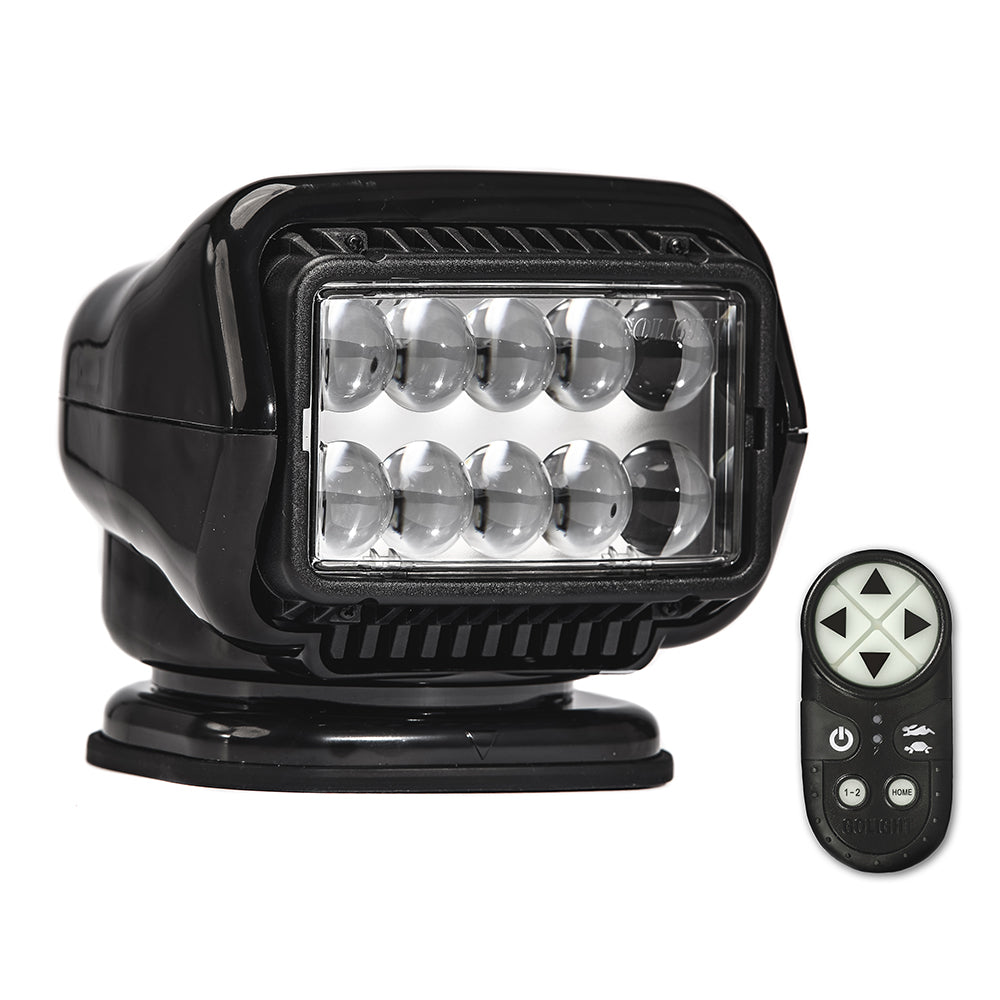 Golight Stryker ST Series Permanent Mount Black LED w/Wireless Handheld Remote OutdoorUp