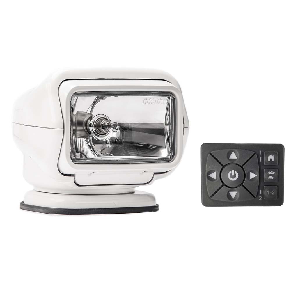 Golight Stryker ST Series Permanent Mount White 12V Halogen w/Hard Wired Dash Mount Remote OutdoorUp