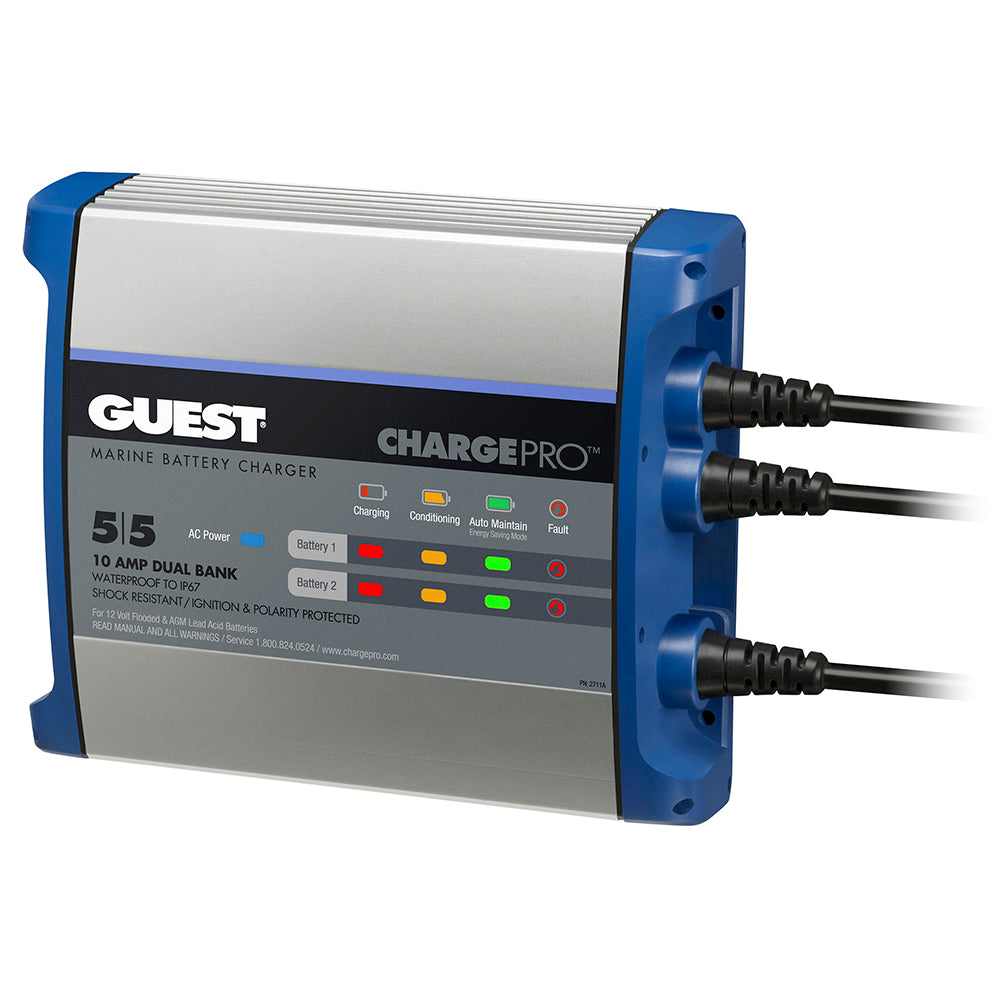 Guest On-Board Battery Charger 10A / 12V - 2 Bank - 120V Input OutdoorUp